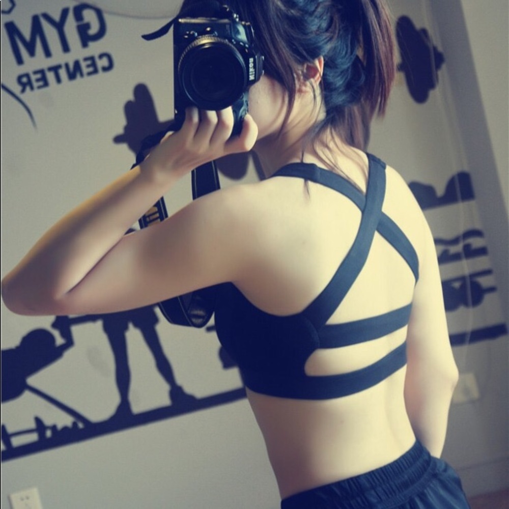 Activewear Sports Bra Crop Top Exercise Gym Yoga - Picture 6 of 6